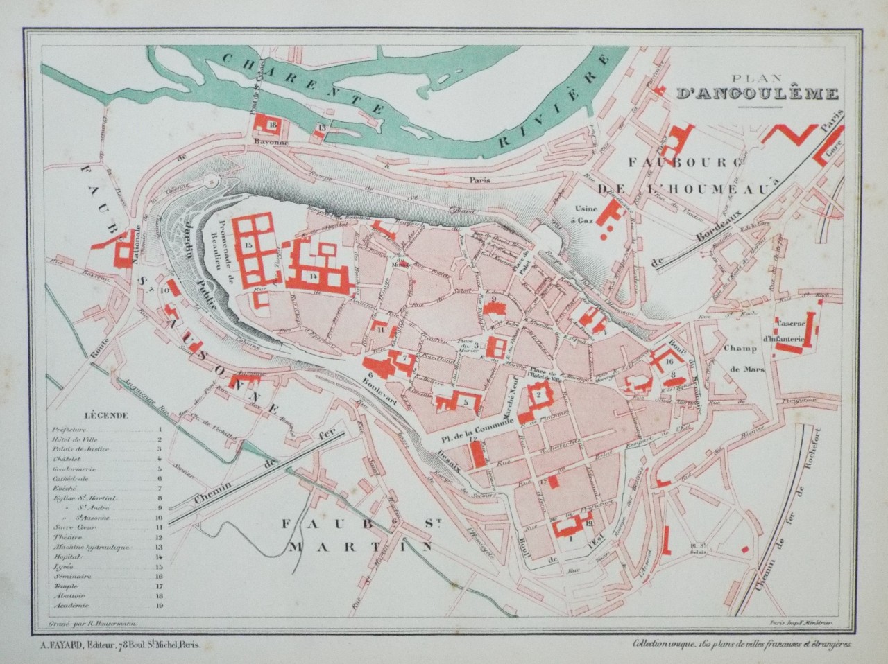 Map of Angouleme - Angouleme