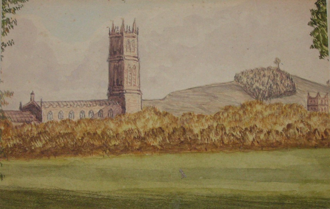 Watercolour - (St John's Church, Glastonbury)