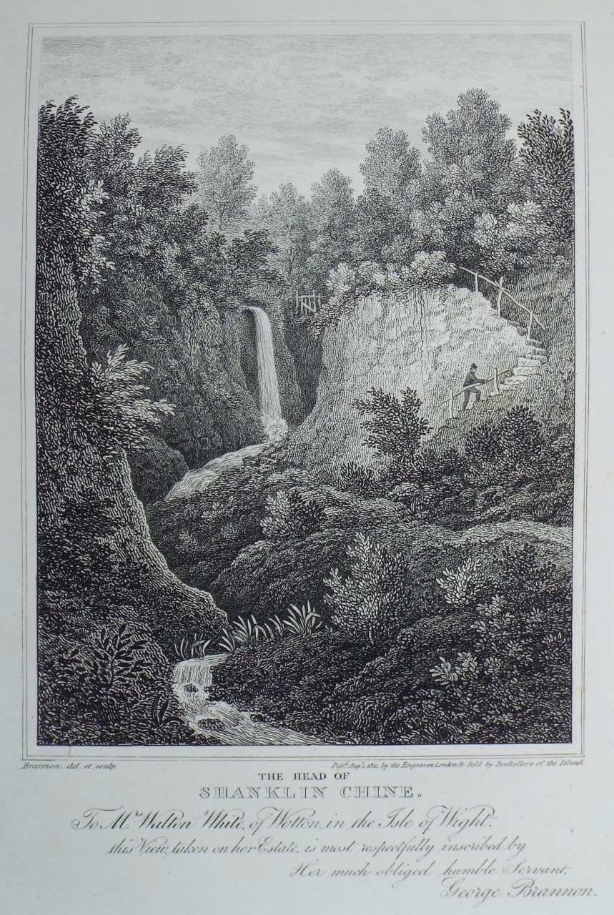 Print - The Head of Shanklin Chine. - Brannon