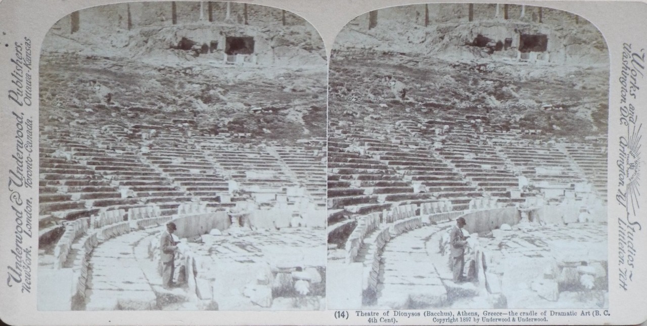 Photograph - Theatre of Dionysos (Bacchus), Athens, Greece - the cradle of Dramatic Art (B. C. 4th Cent).