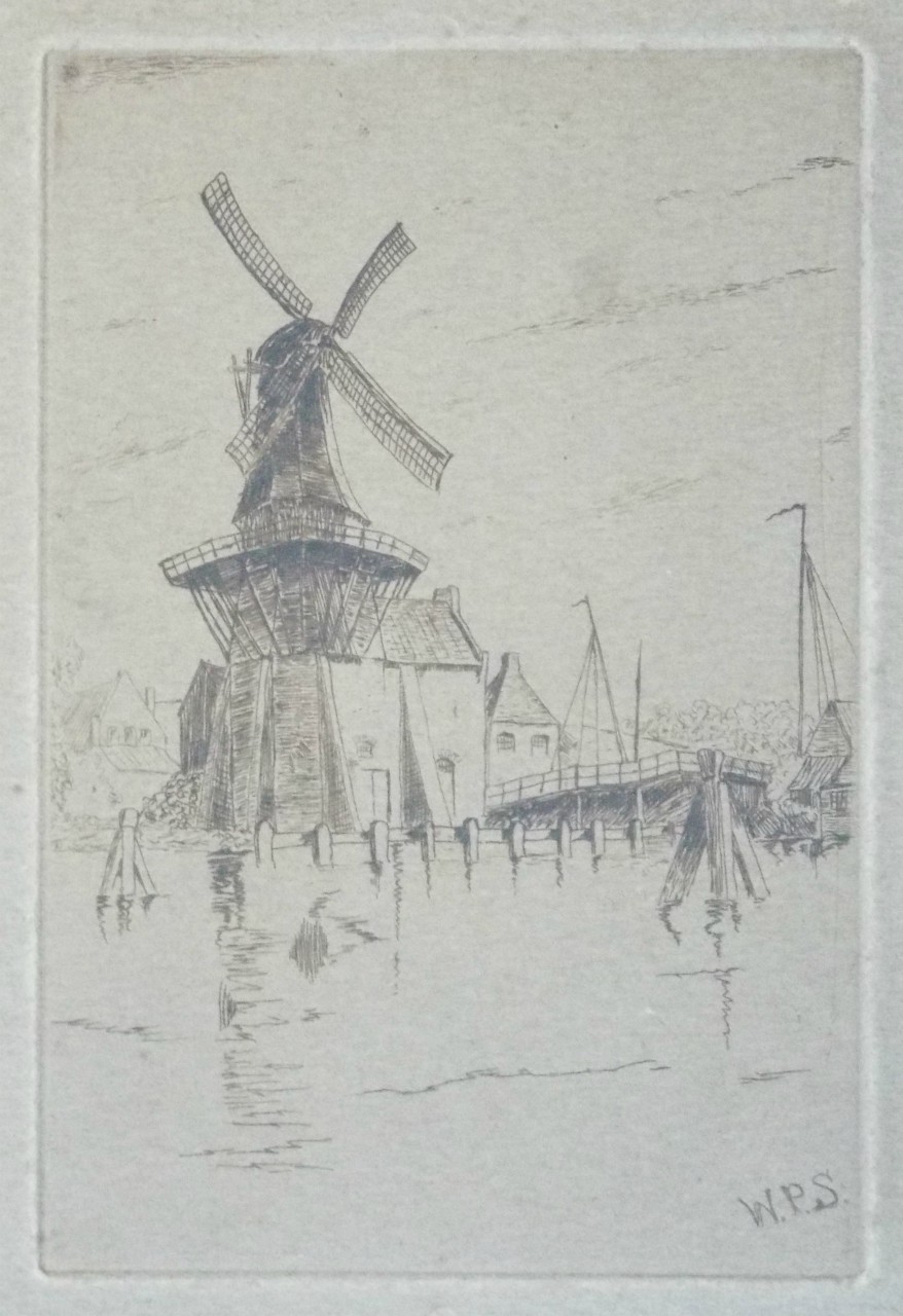 Etching - Windmill