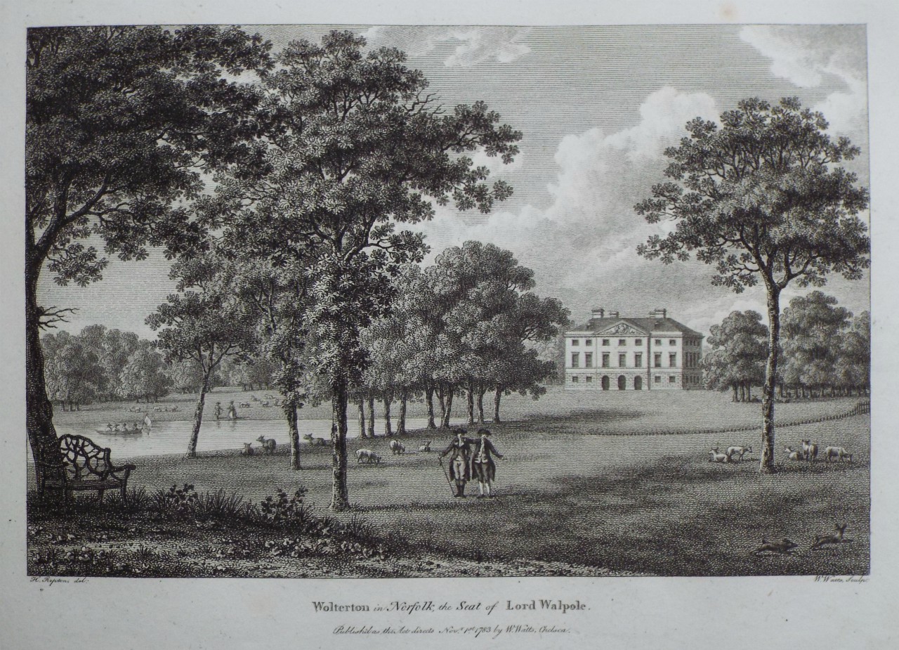 Print - Wolterton in Norfolk, the Seat of Lord Walpole. - Watts