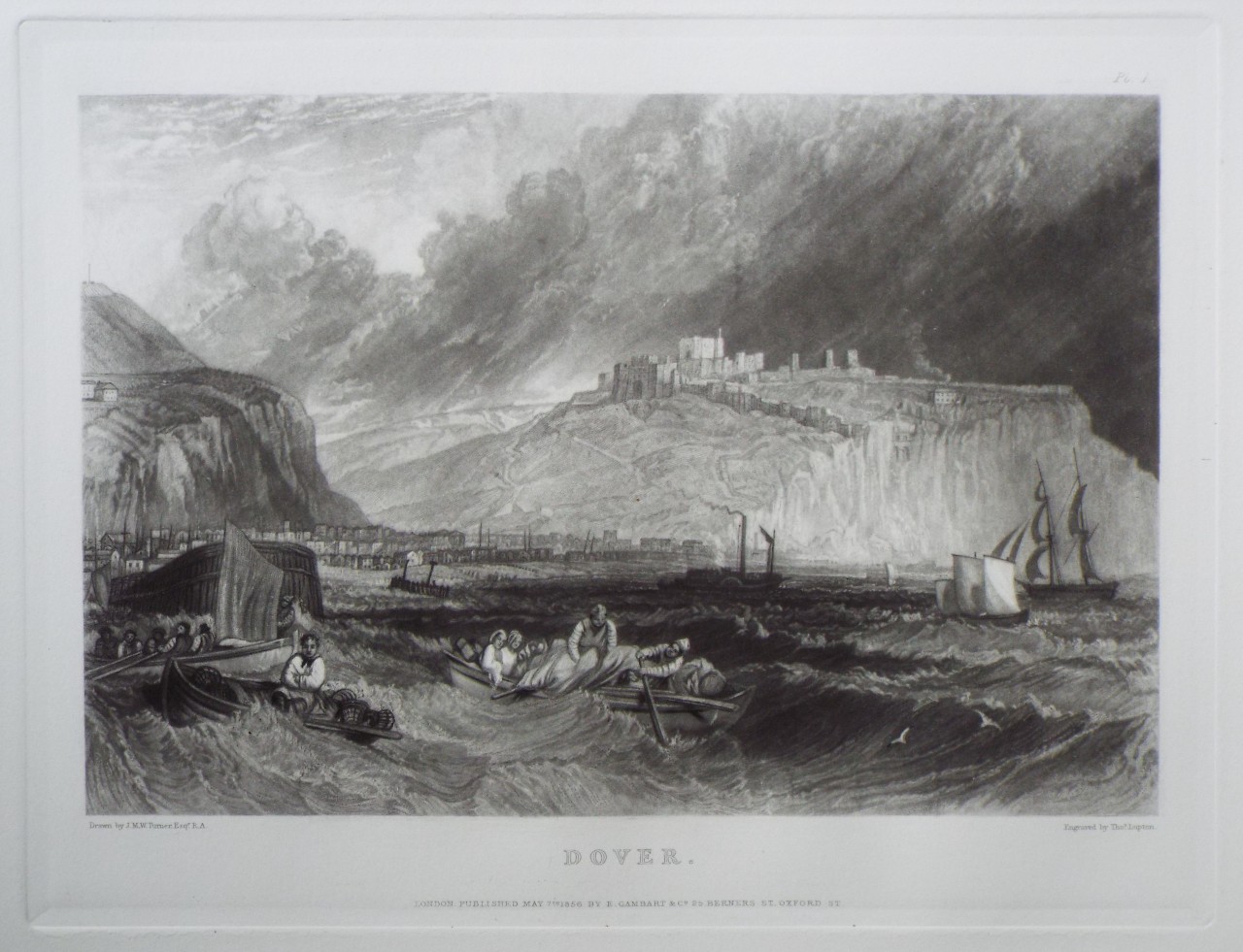 Steel mezzotint - Dover. - Lupton