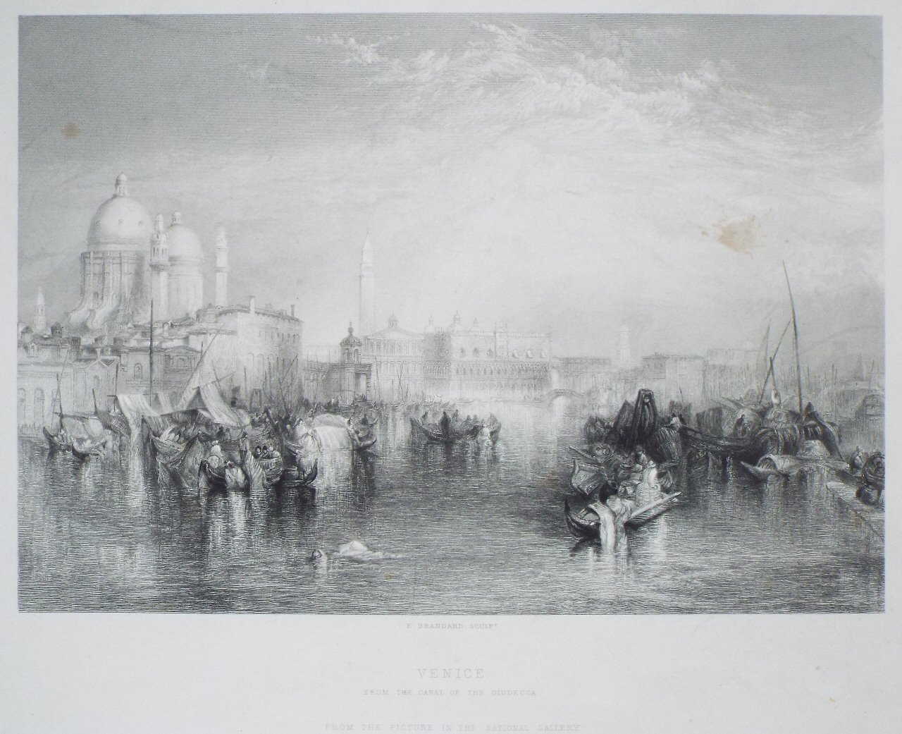 Print - Venice from the Canal of Giudecca - Brandard