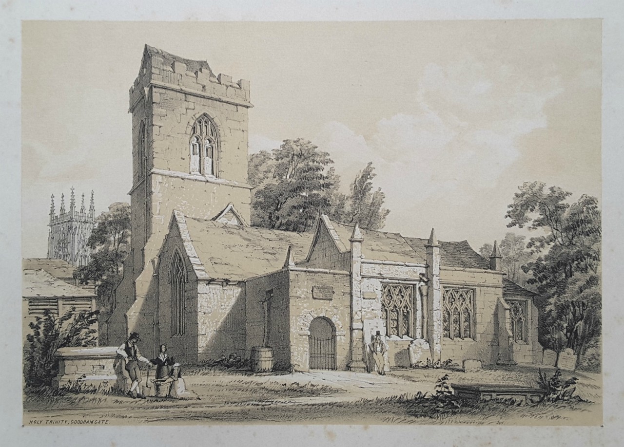 Lithograph - Holy Trinity, Goodramgate. - Monkhouse