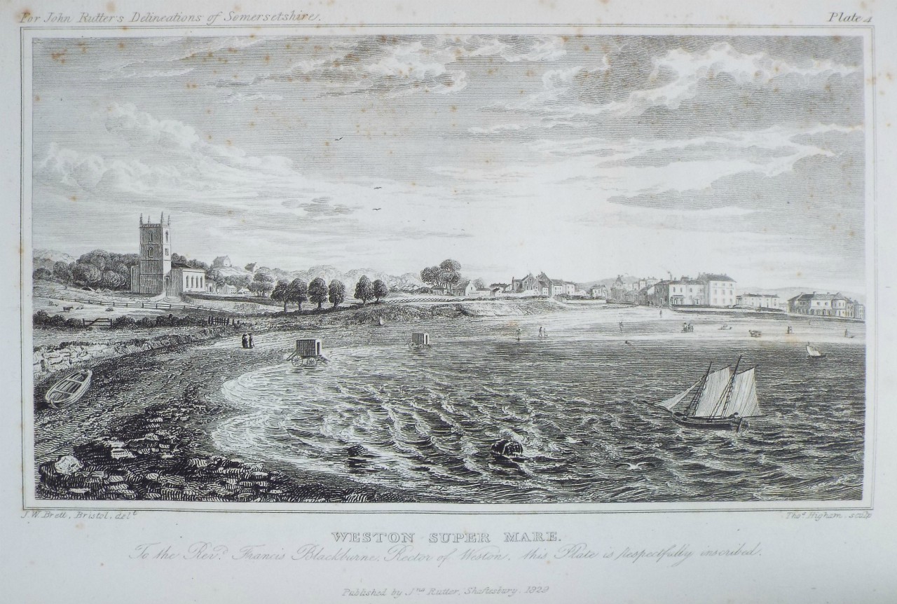 Print - Weston Super Mare. - Higham