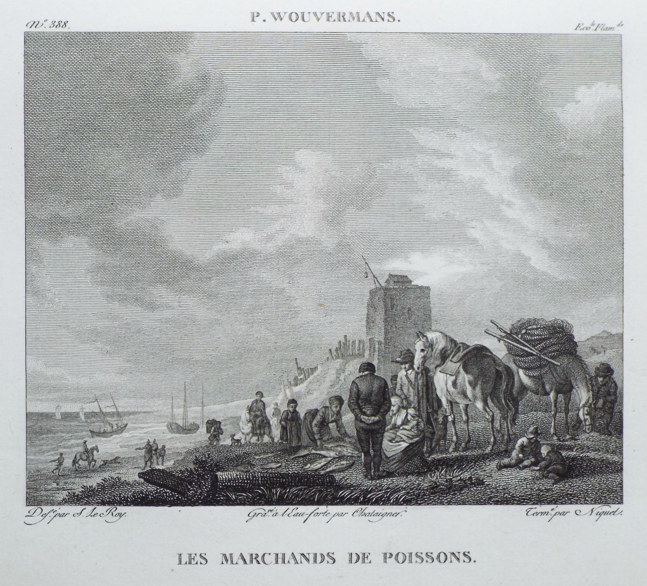 Print - Les Marchands de Poissons.