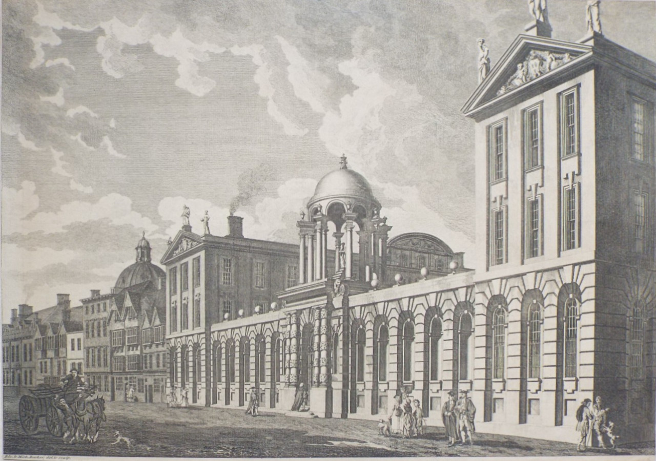 Print - Queen's College, Oxford - Rooker