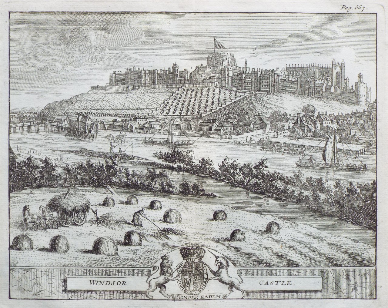 Print - Windsor Castle.