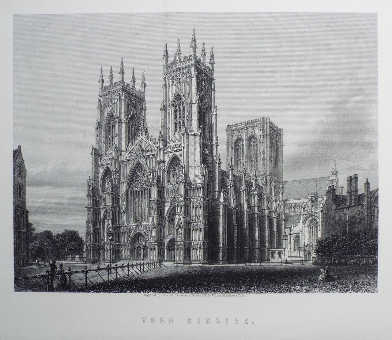 Print - York Minster. - Godfrey