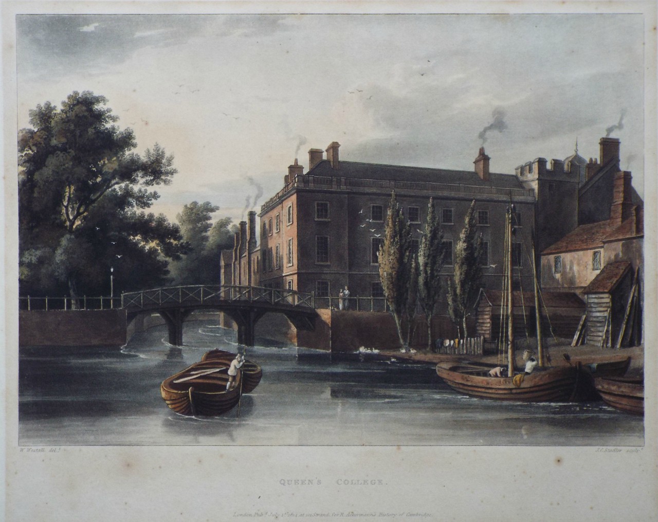 Aquatint - Queen's College - Stadler