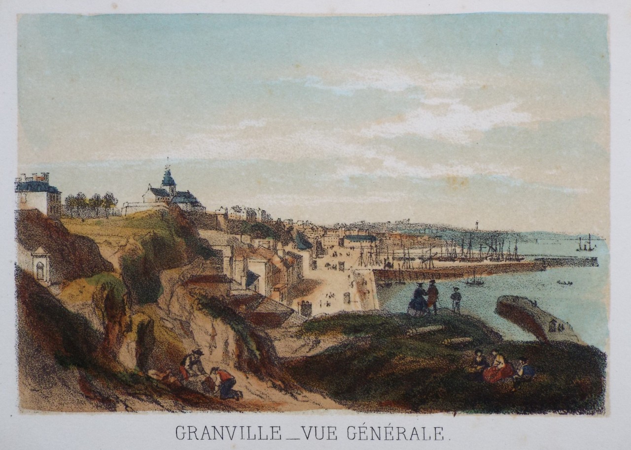 Lithograph - Granville - Vue Generale.