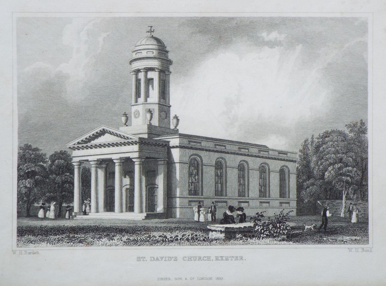 Print - St. David's Church, Exeter. - Bond