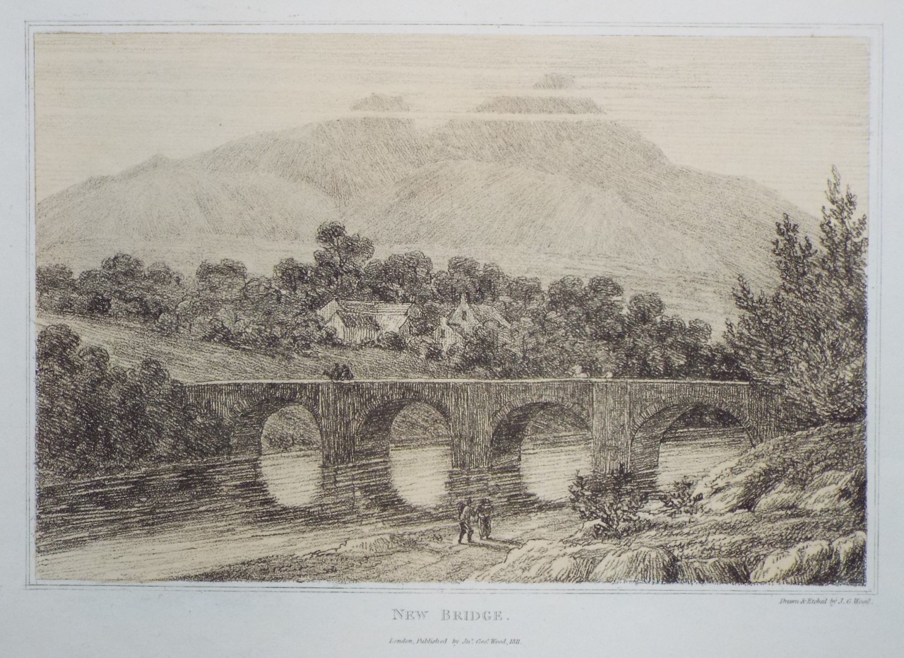 Soft-ground Etching - New Bridge. - Wood