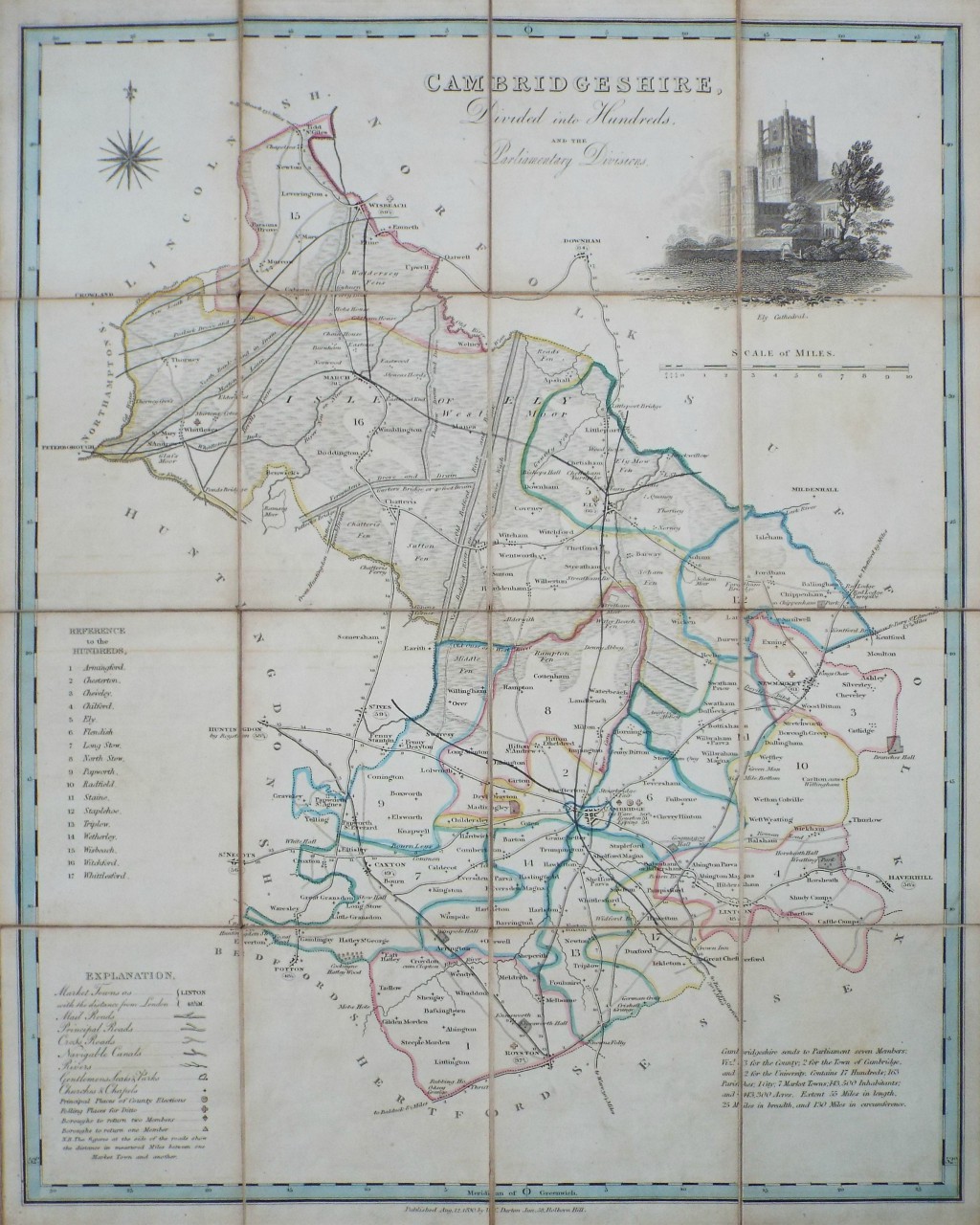 Map of Cambridgeshire - Darton