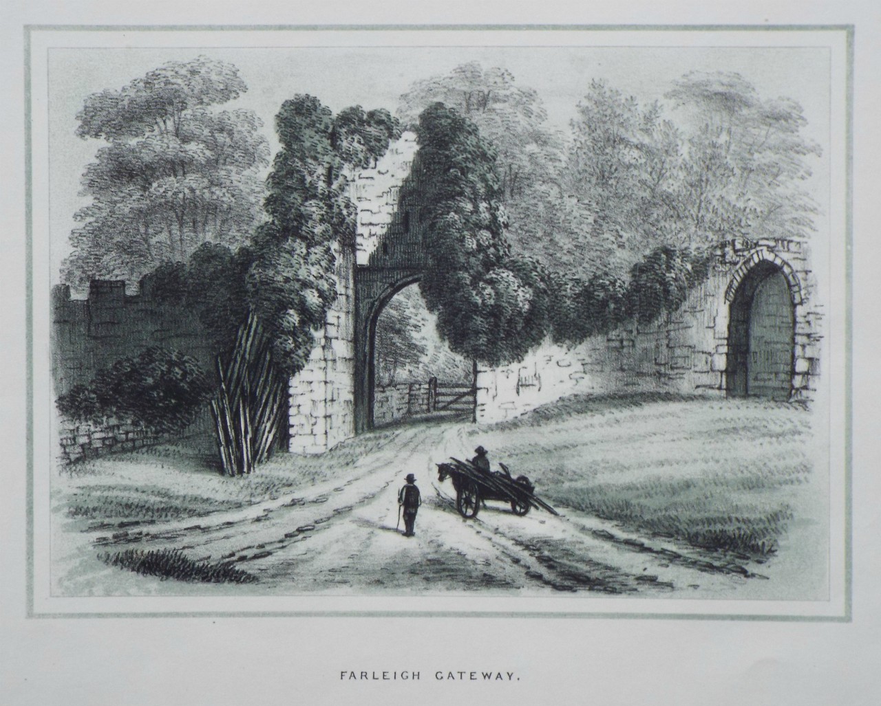 Lithograph - Farleigh Gateway.