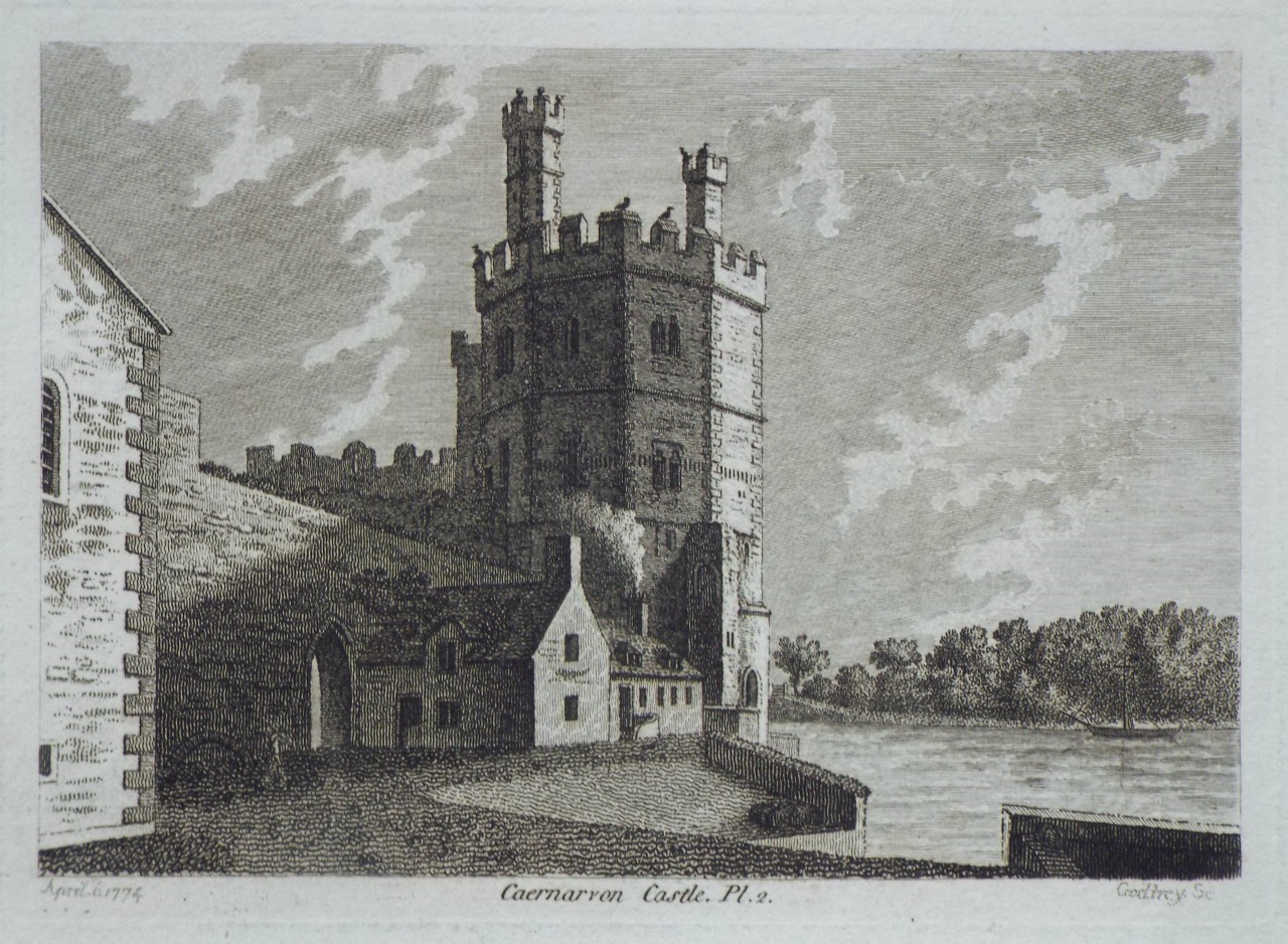 Print - Caernarvon Castle, Pl.2. - 