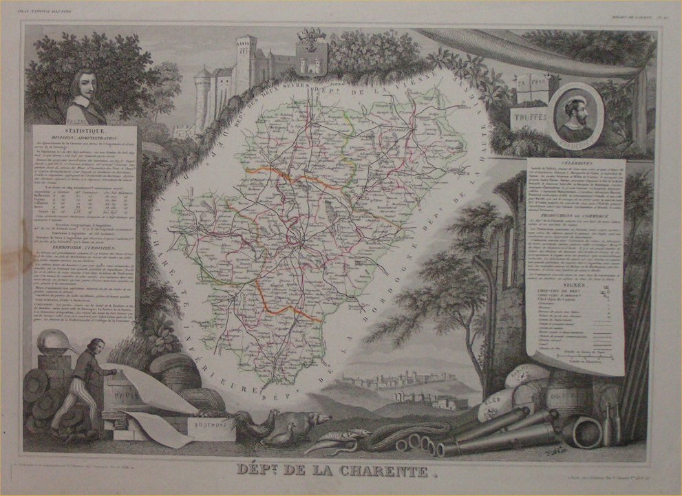 Map of Charente