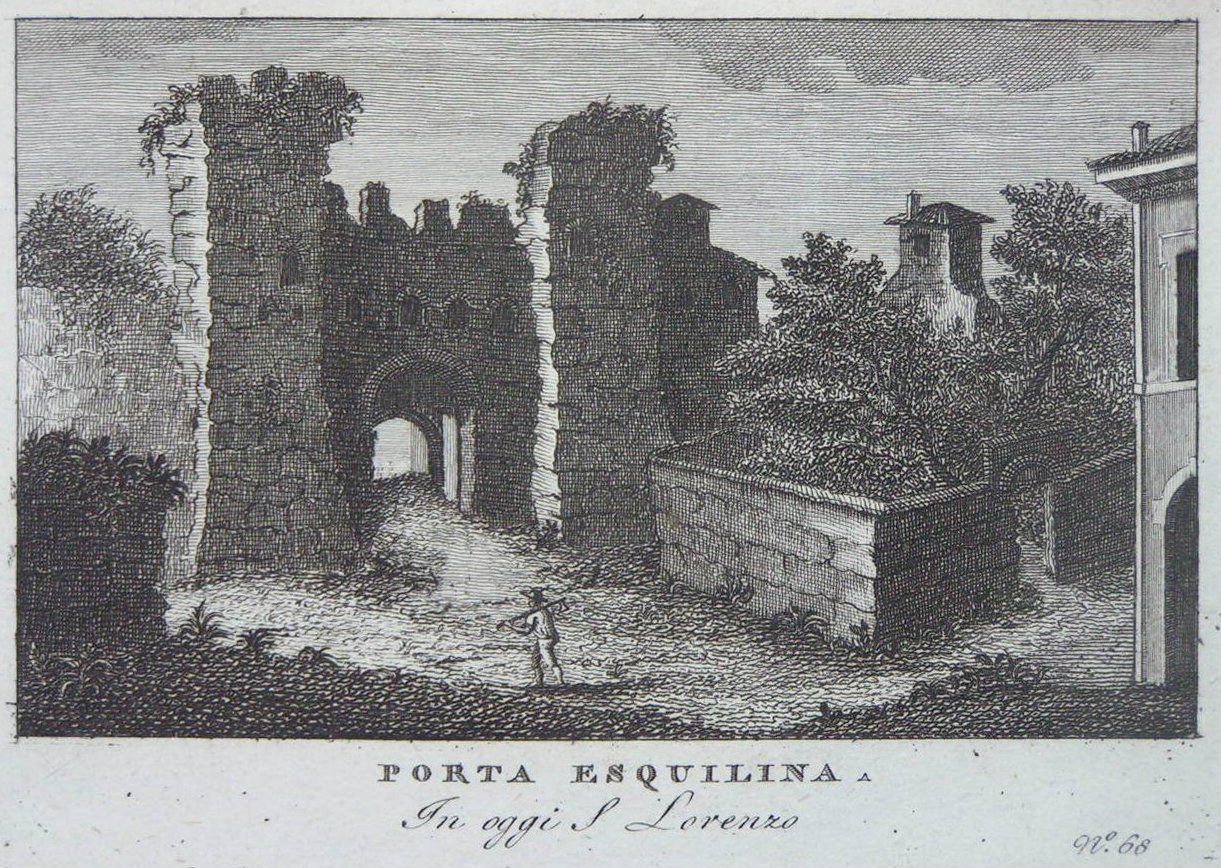 Print - Porta Esquilina. In oggi S Lorenzo