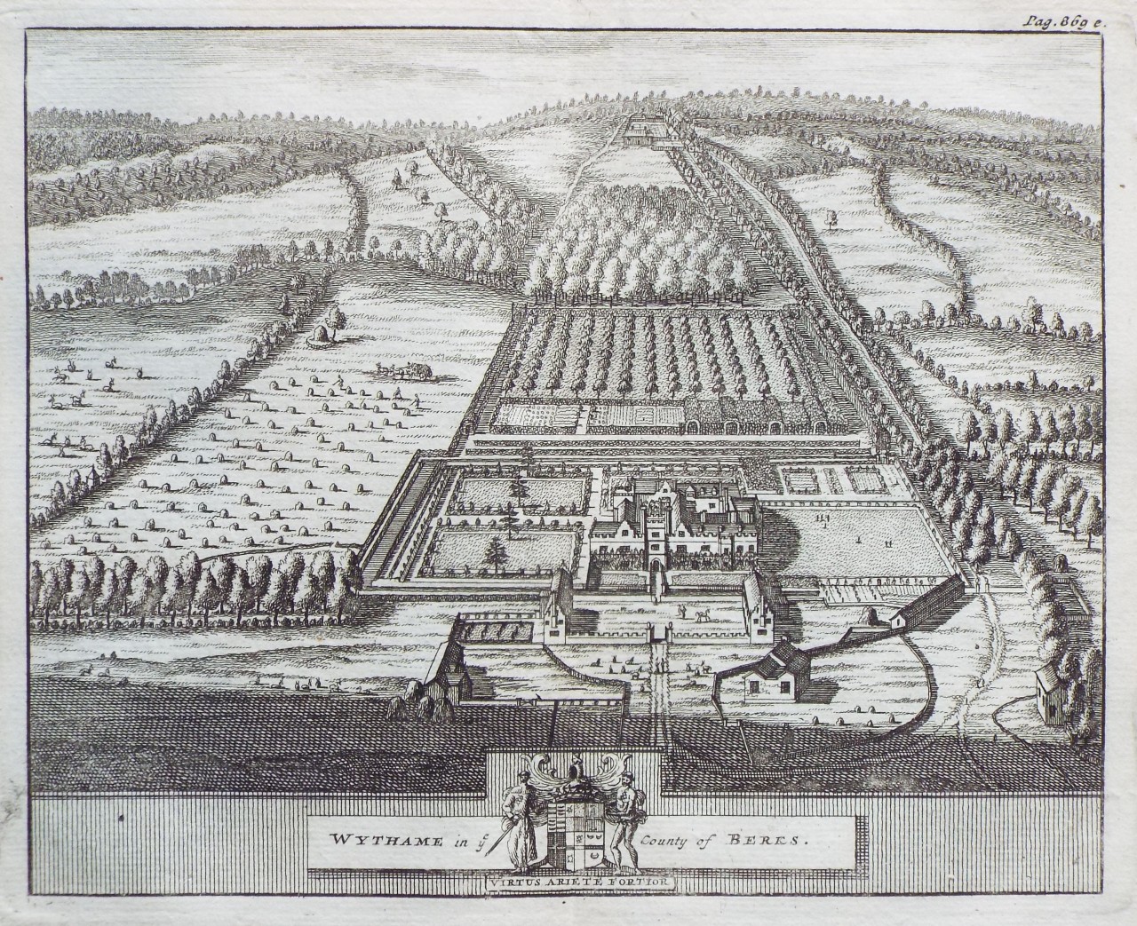 Print - Wythame in the County of Berks.