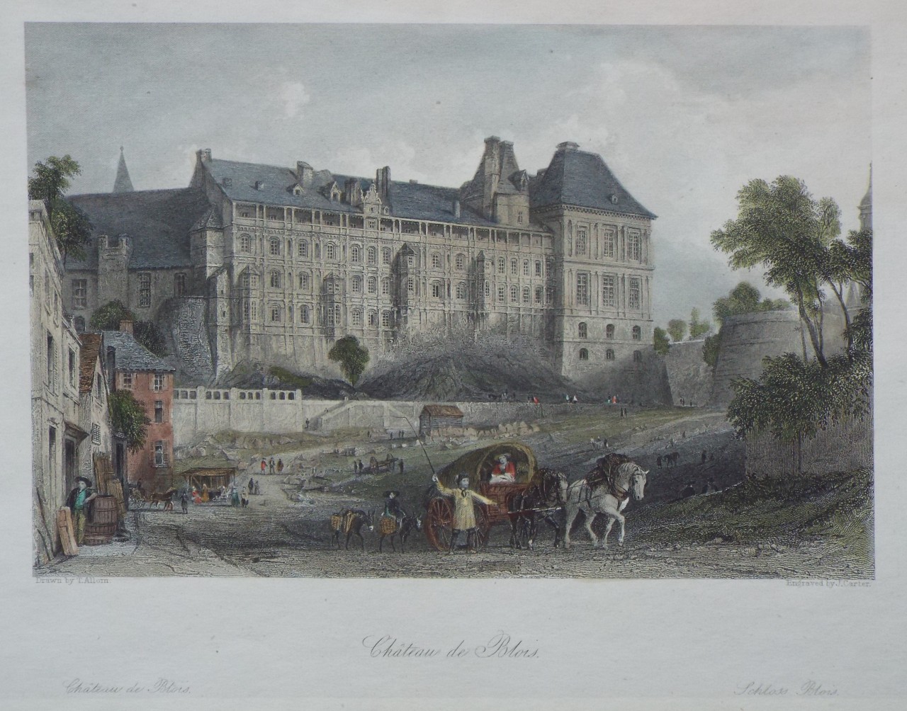 Print - Chateau de Blois.