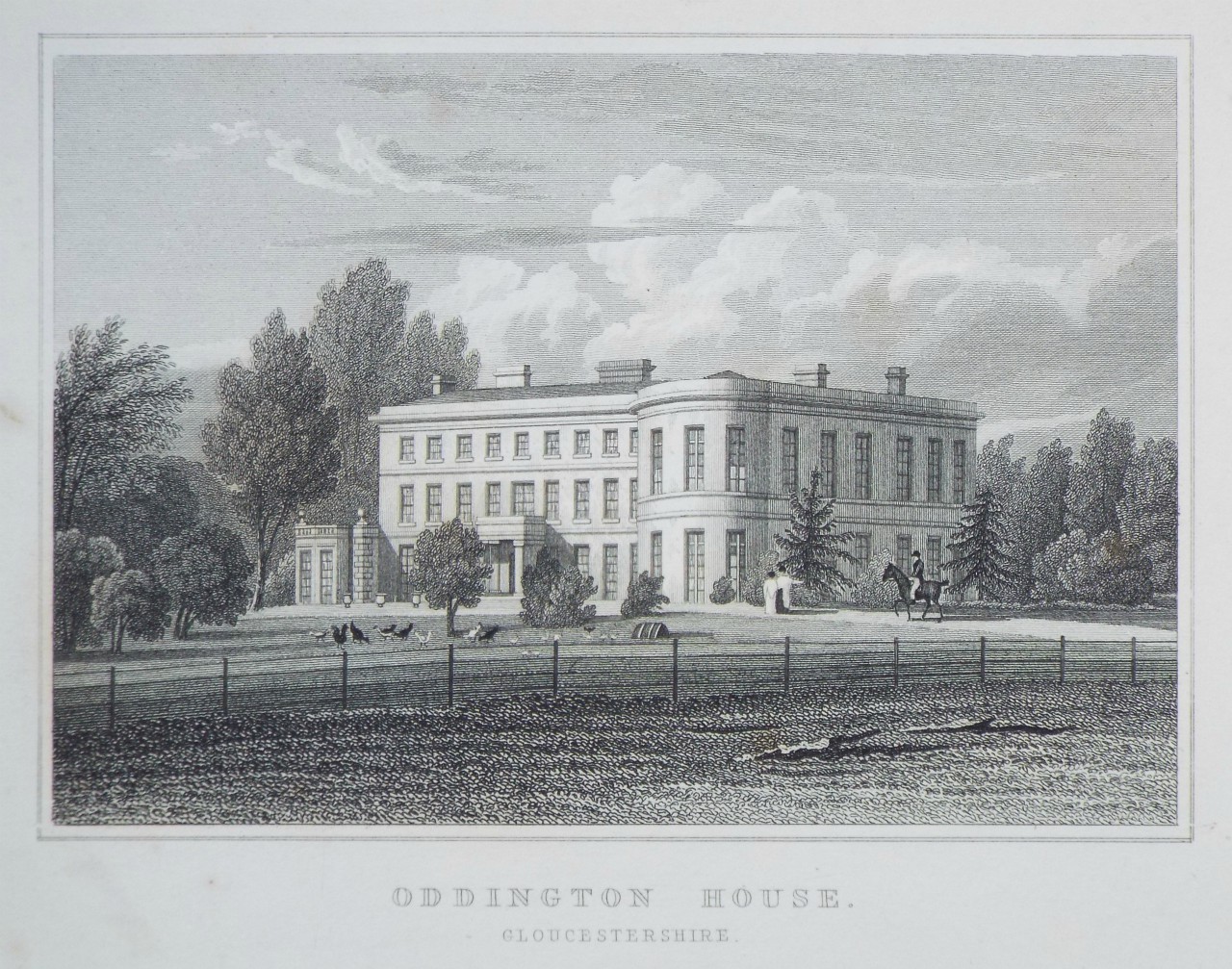 Print - Oddington House, Gloucestershire. - Bond