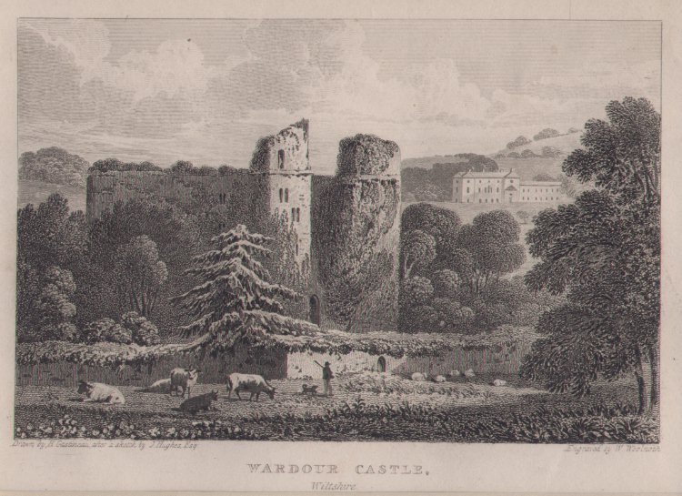 Print - Wardour Castle, Wiltshire - Woolnoth