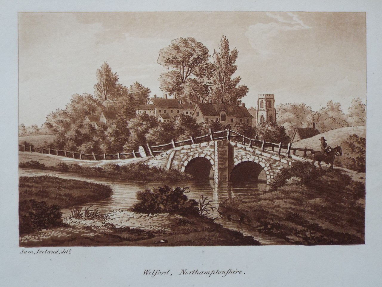 Aquatint - Welford, Northamptonshire. - Ireland