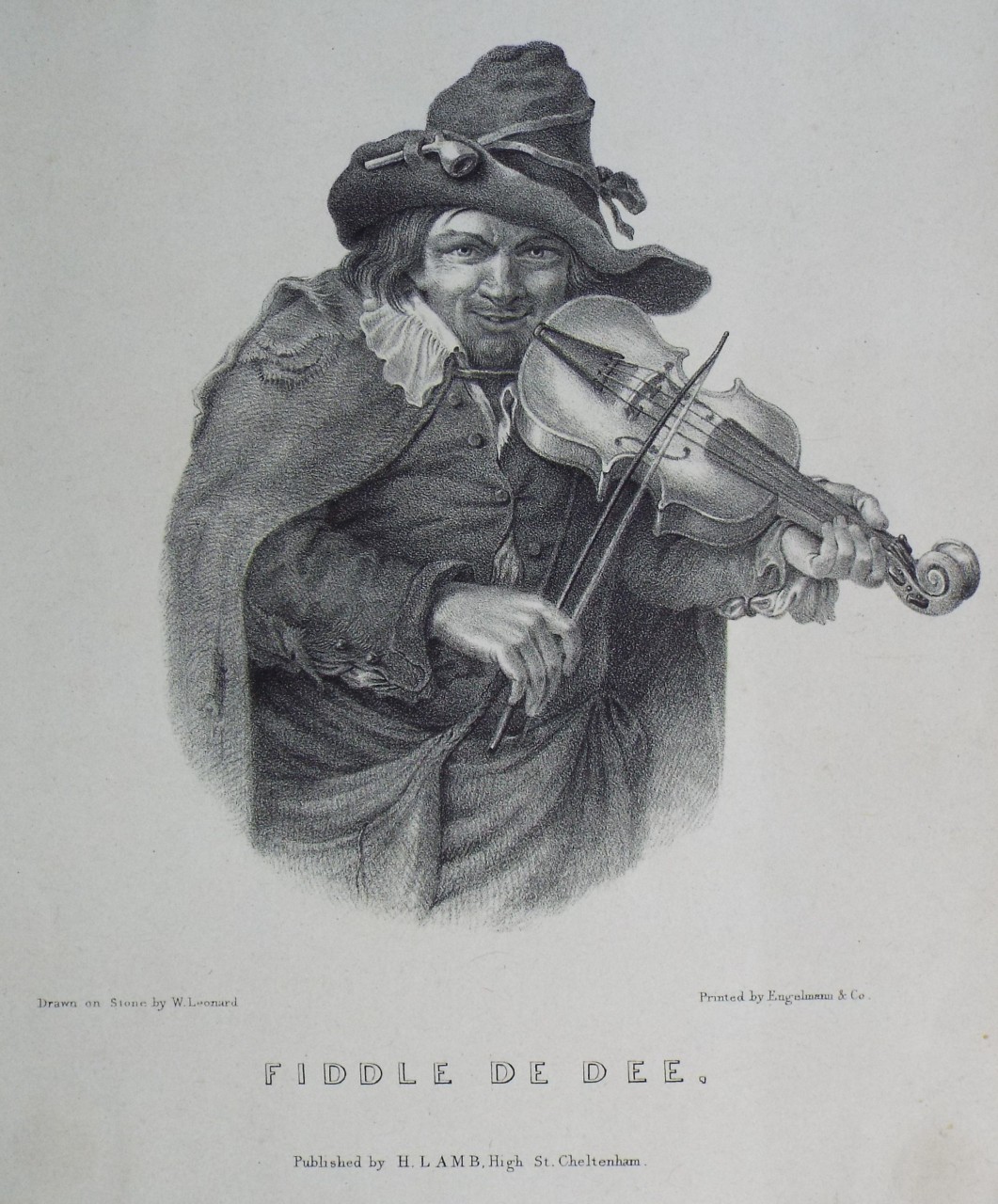 Lithograph - Fiddle De Dee. - Leonard