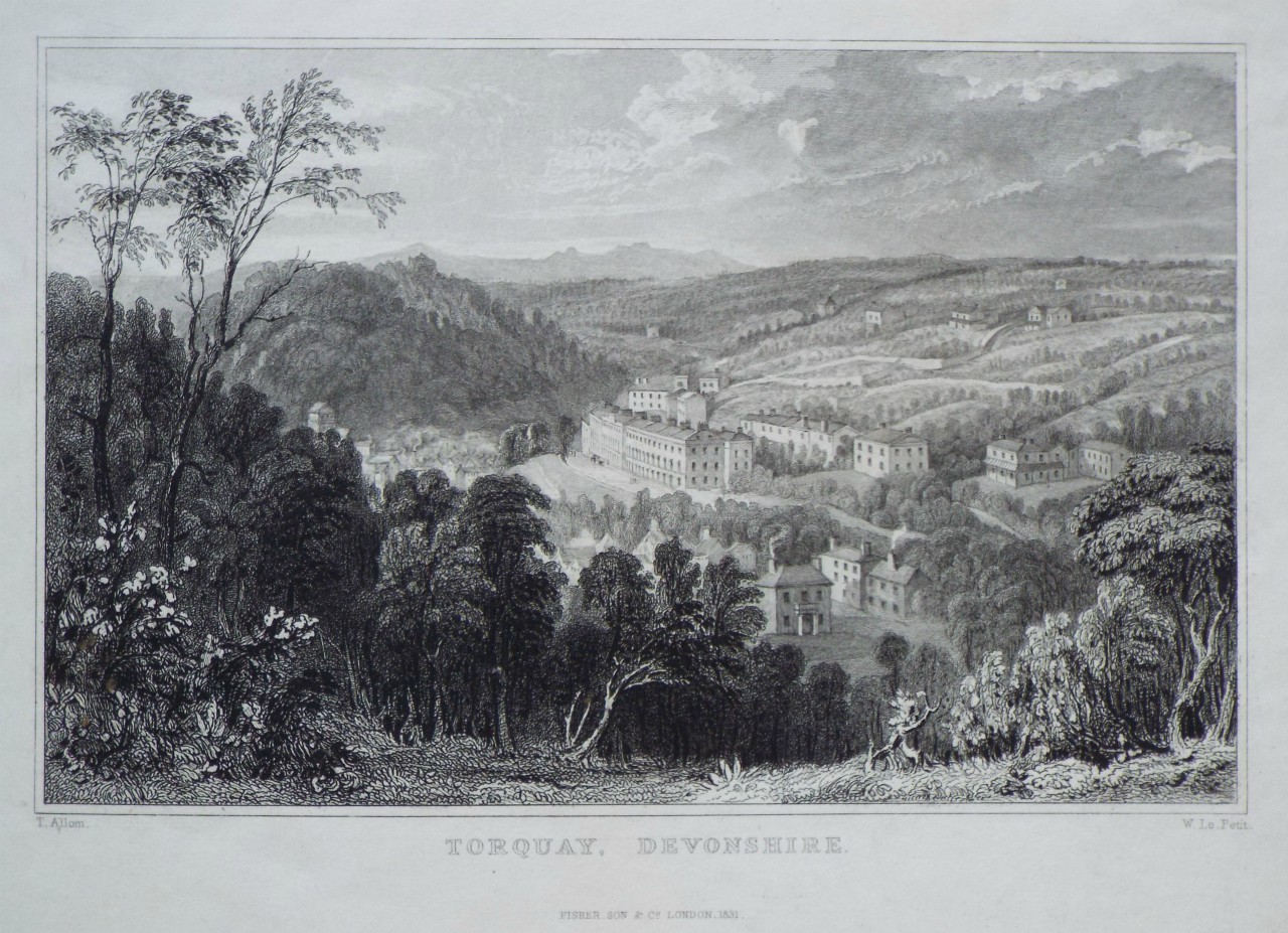 Print - Torquay, Devonshire. - Davies