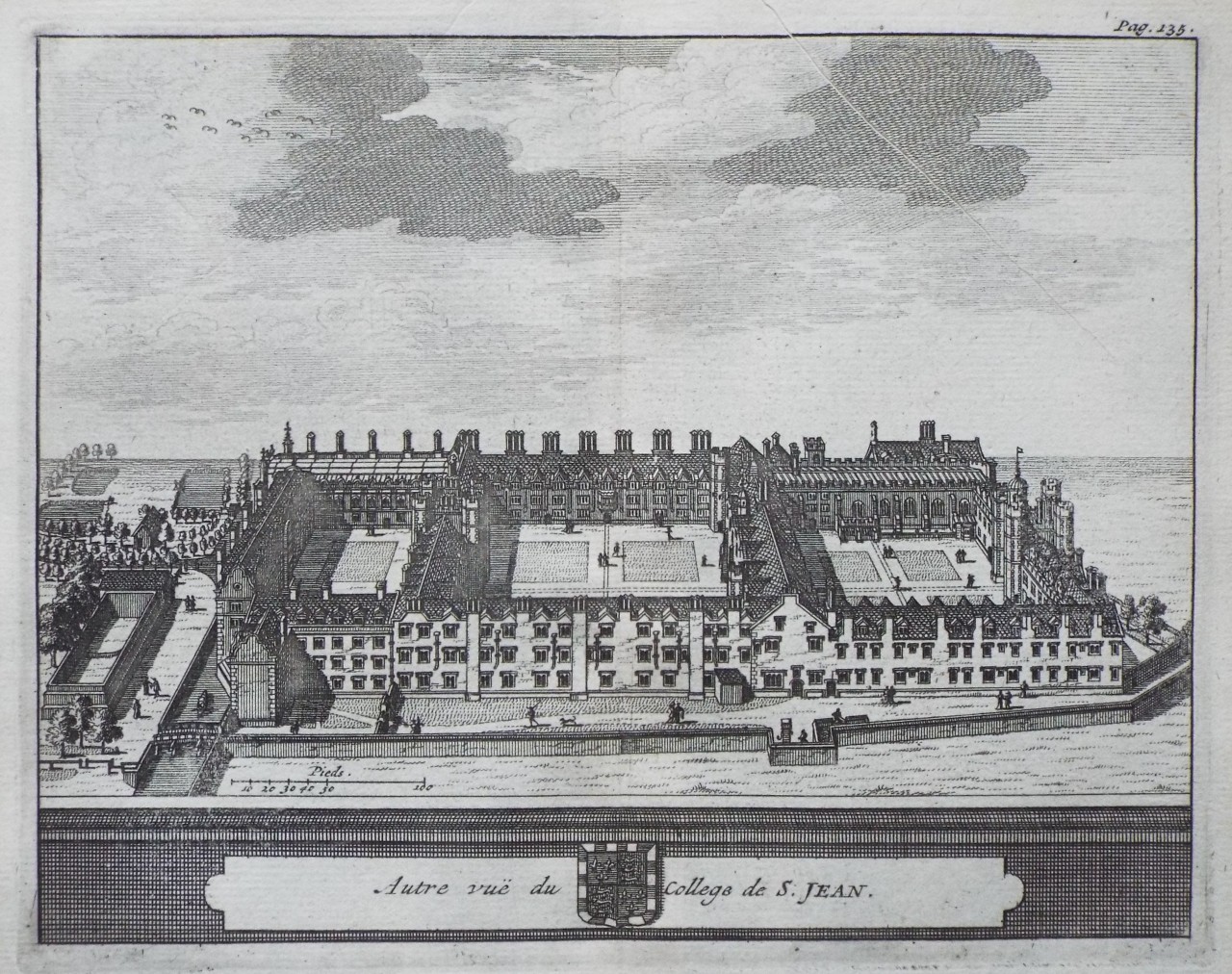 Print - Autre vue du College de S. Jean.