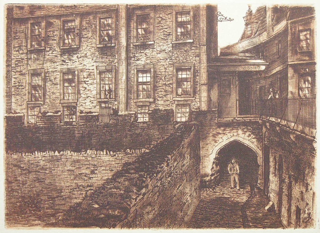 Etching - East Gate - Ellison