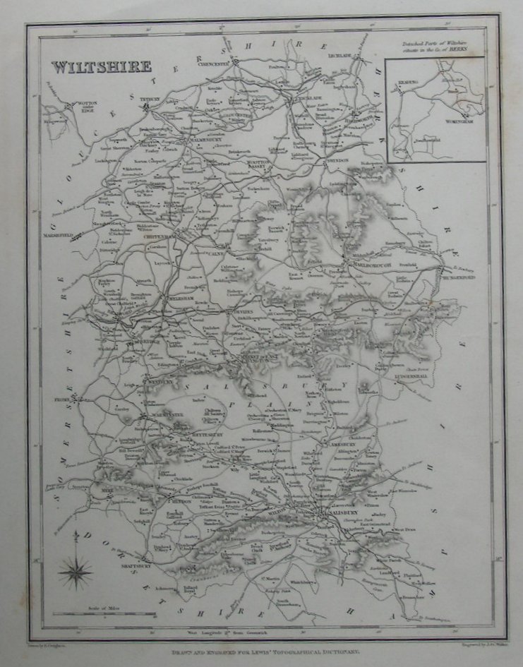 Map of Wiltshire - Creighton