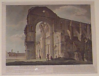 Aquatint - Malmsbury Abbey Pl. 4. Planche Quatrieme - Jukes