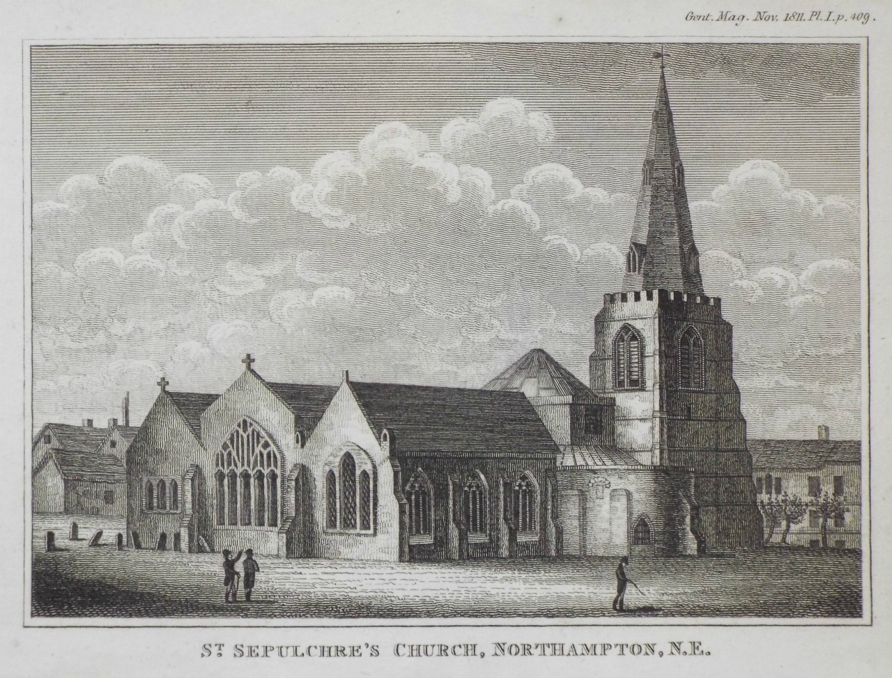 Print - St. Sepulchre's Church, Northampton N.E.