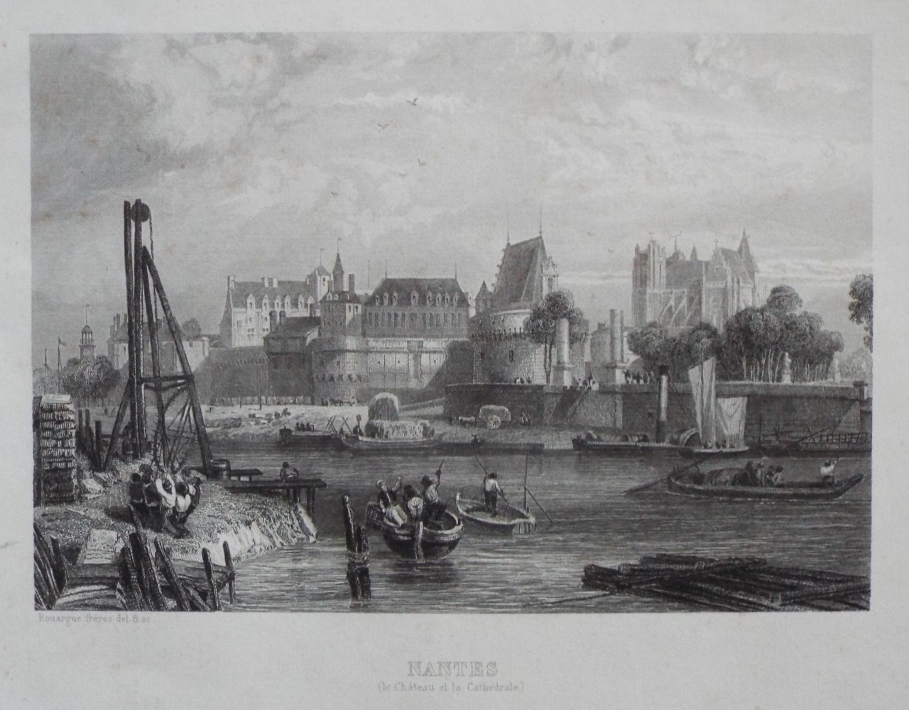Print - Nantes (le Chateau et la Cathedrale) - Rouargue