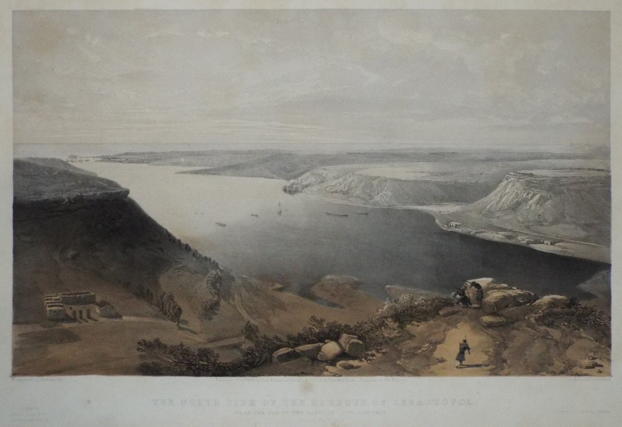 Lithograph - The North Side of the Harbour of Sebastopol - Needham