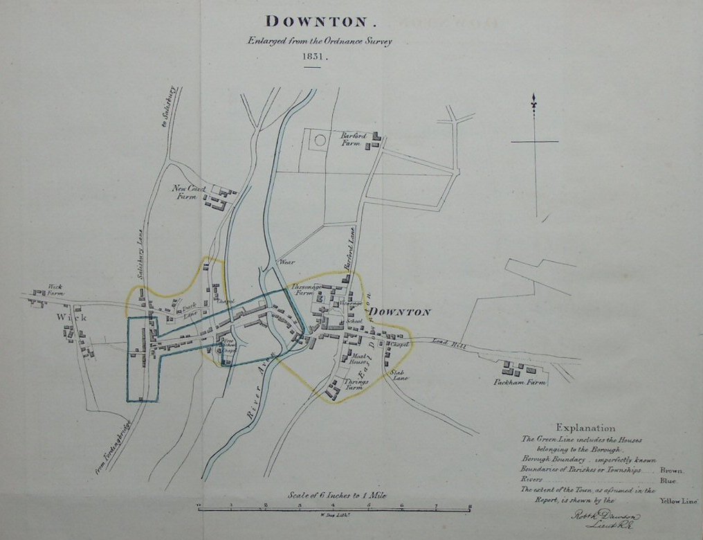Map of Downton - Downton