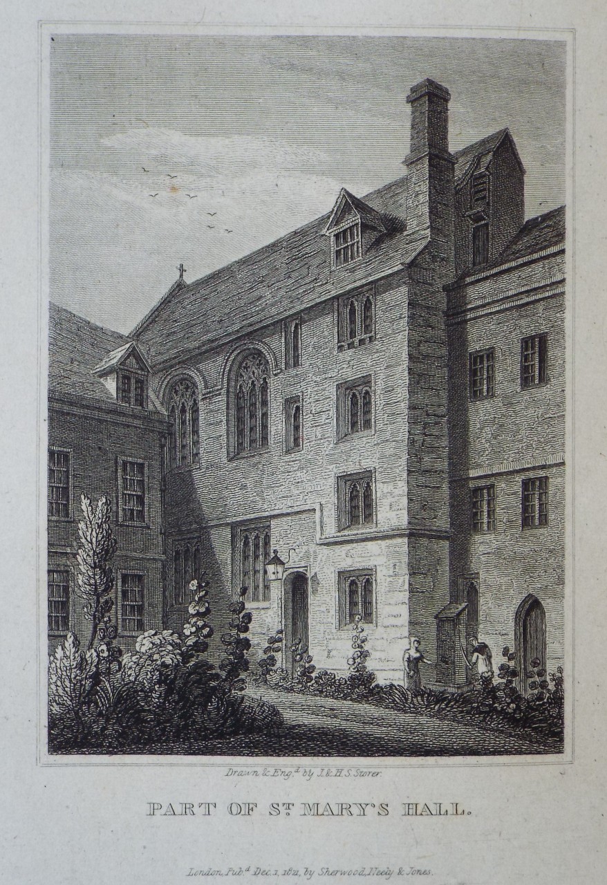Print - Part of St. Mary's Hall. - Storer