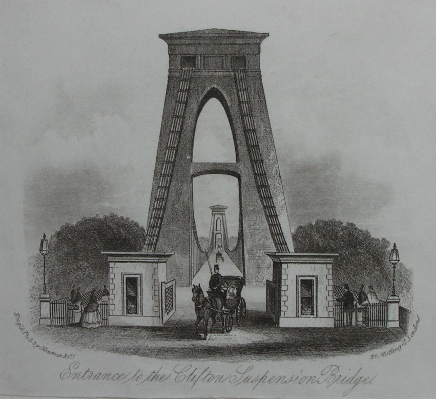 Steel Vignette - Entrance to the Clifton Suspension Bridge - Newman