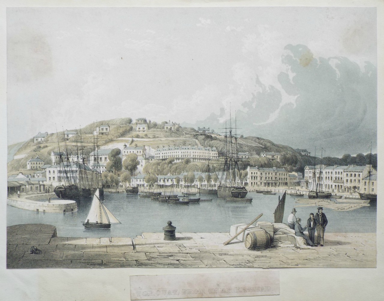 Lithograph - Torquay from the Pier Head.