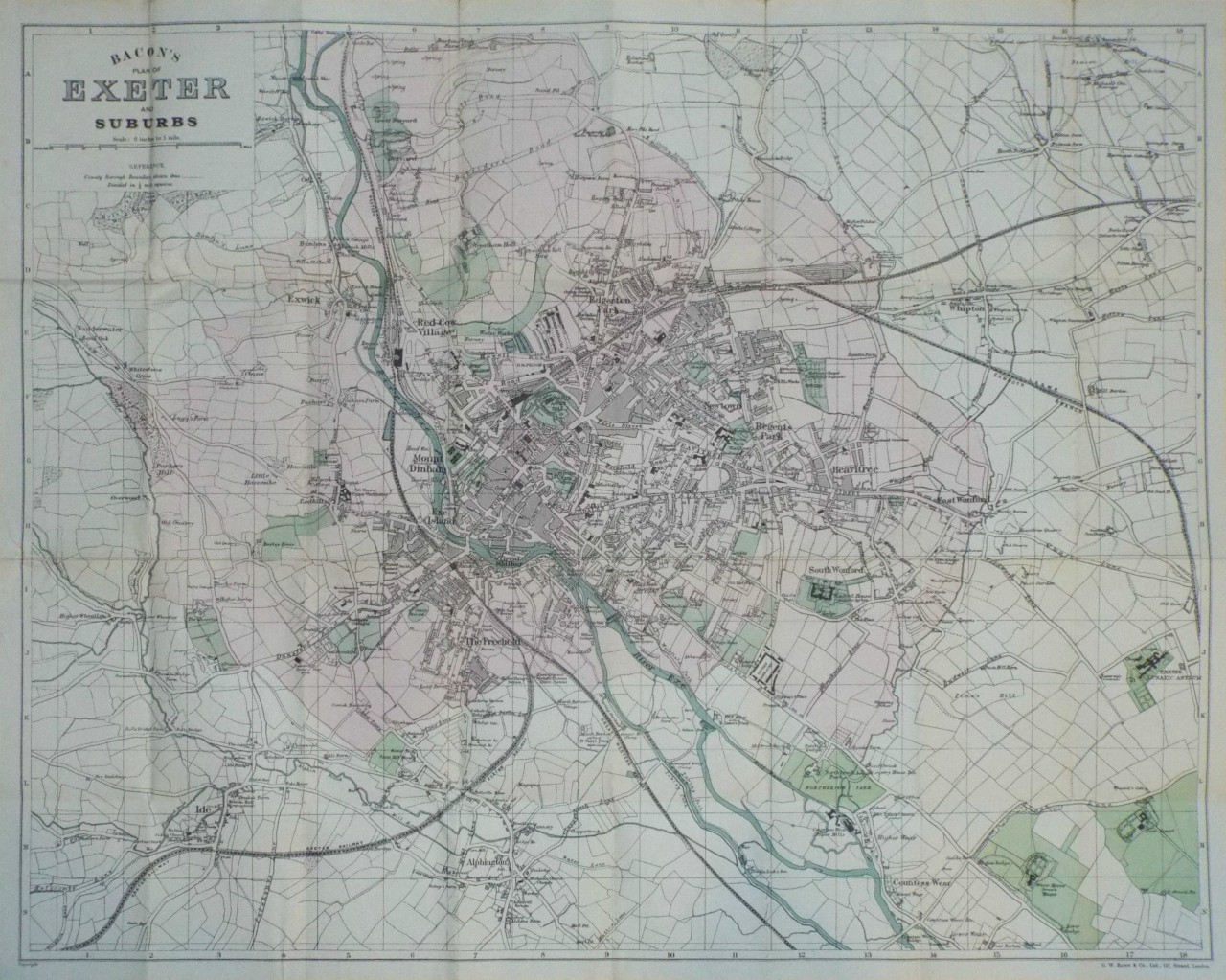 Map of Exeter - Exeter