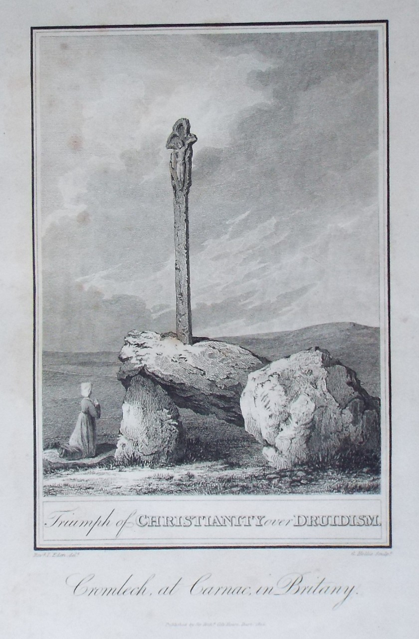 Print - Cromlech at Carnac in Brittany. - Hollis
