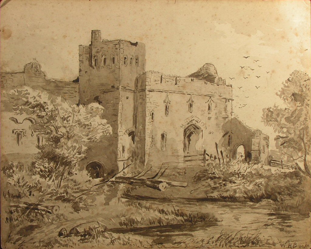 Ink & wash - Caldicot Castle Gatehouse