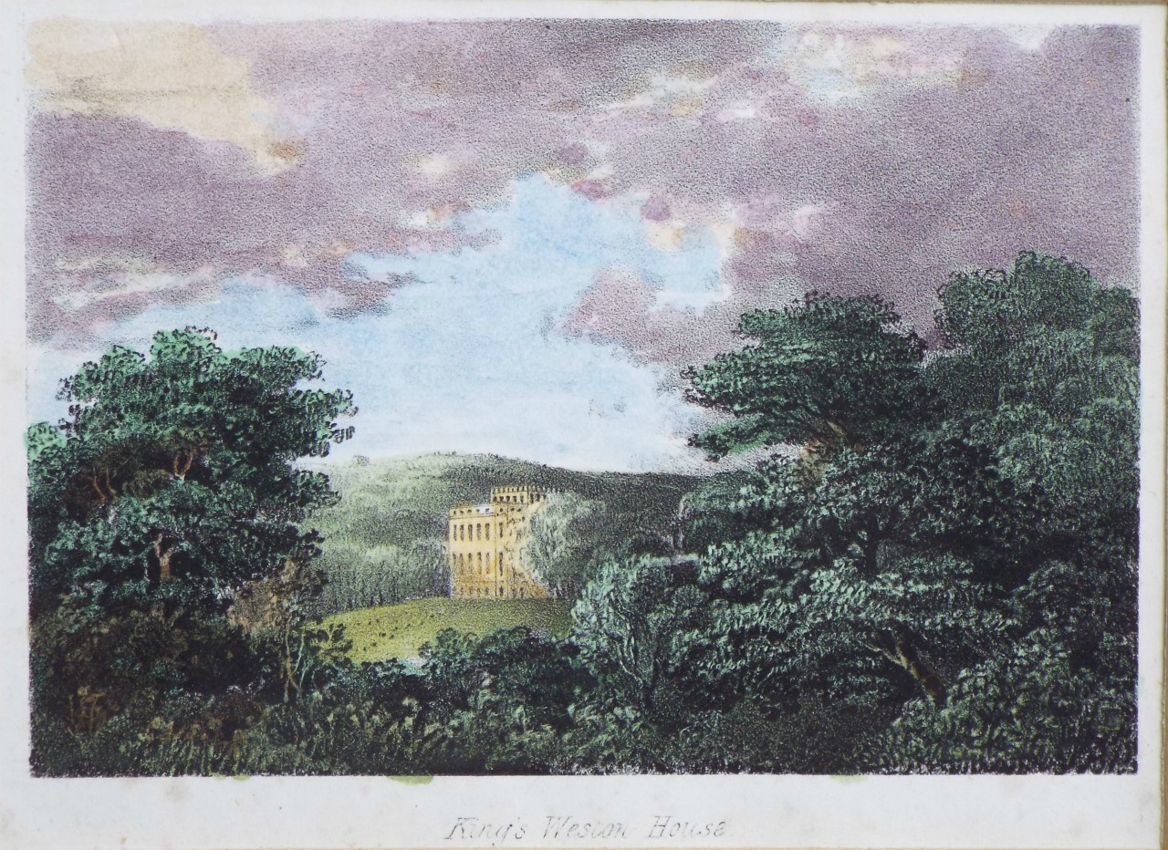 Lithograph - King's Weston House.