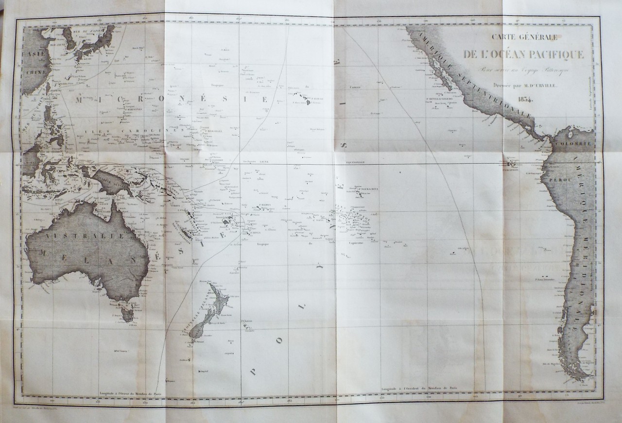 Map of Pacific Ocean