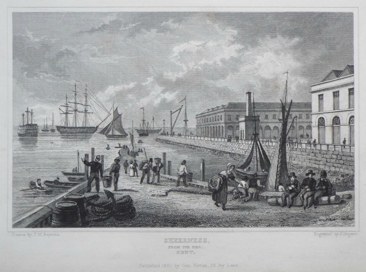 Print - Sheerness, from the Pier, Kent. - Rogers