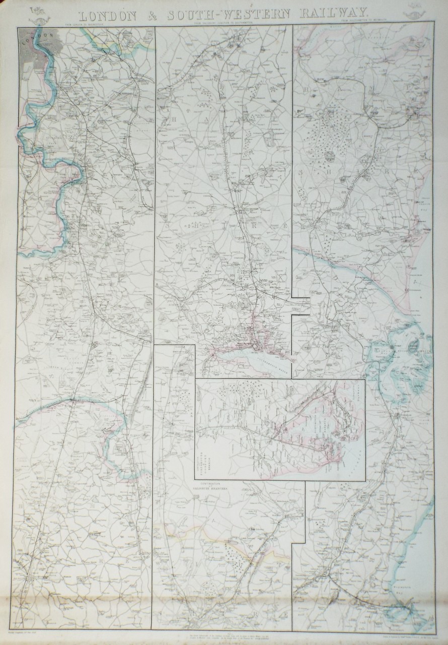 Map of London & South-Western Railway