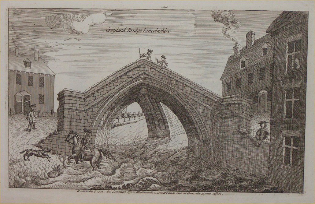 Print - Croyland Bridge Lincolnshire