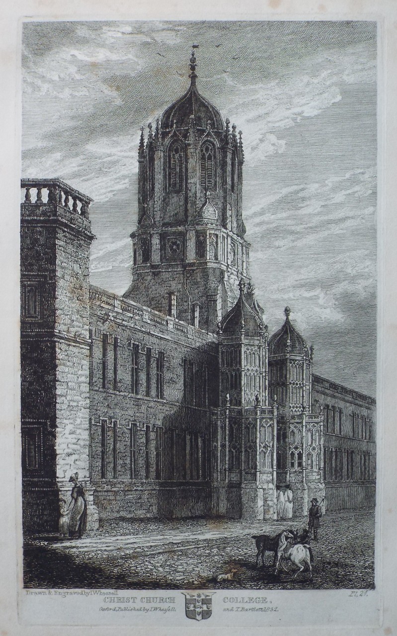 Print - Christ Church Oxford. - Whessell